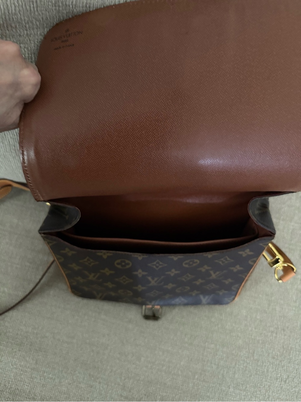 Louis Vuitton Monogram Messenger Bag in Brown and Tan - Picture 4 of 5